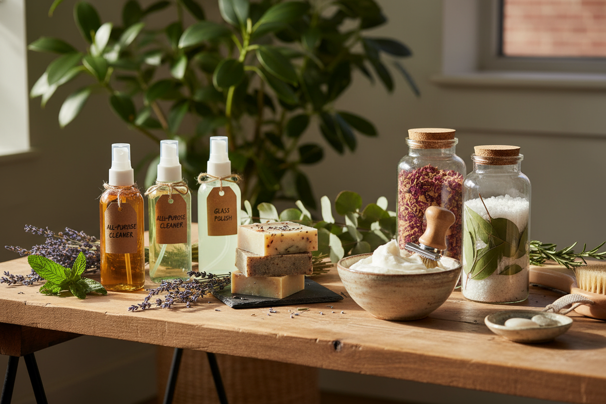 Holistic Naturals homemade holistic cleaning, bath and sshave produccts